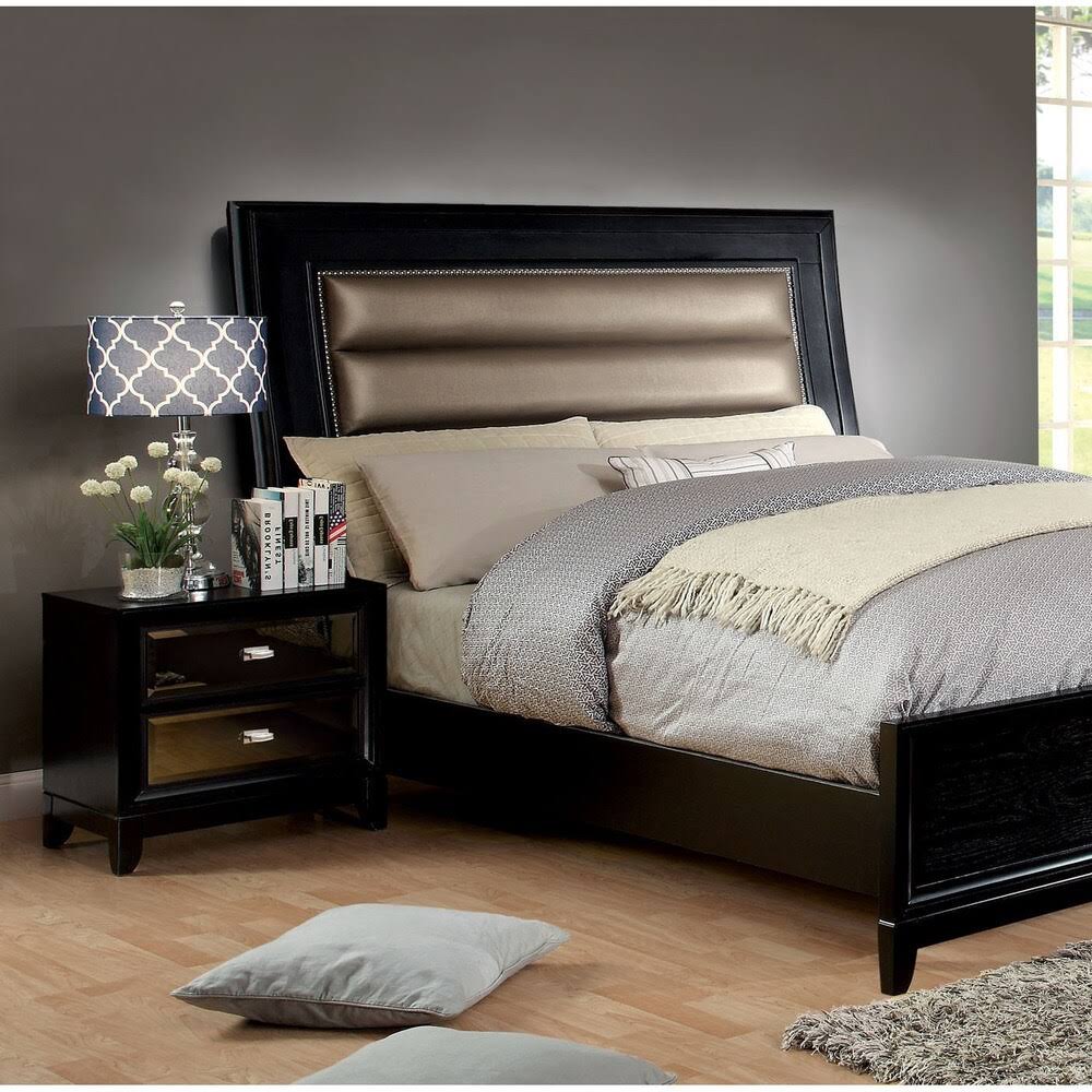 Silver-Tinted Nightstand D18761