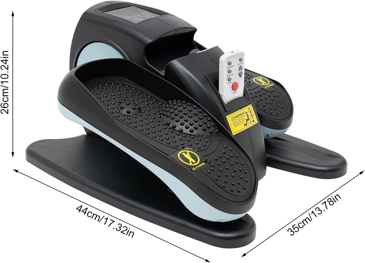 Blue Electric Elliptical Machine with Remote and LCD Z93745