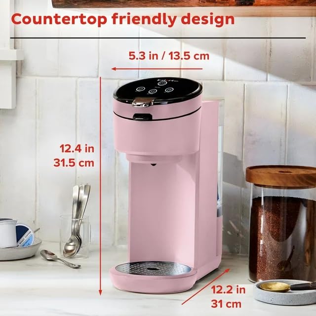 Single Serve Coffee Maker, K-Cup Pod Compatible Coffee Brewer, Gray K3330