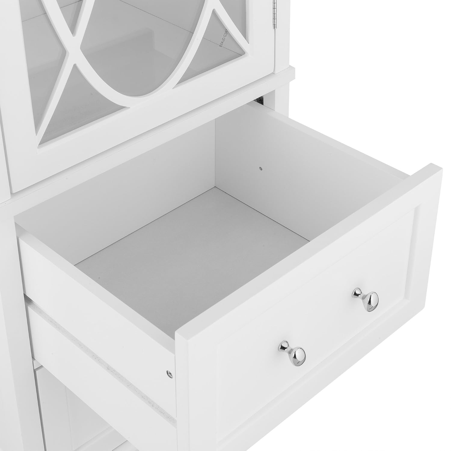 White Linen Floor Cabinet Y4925
