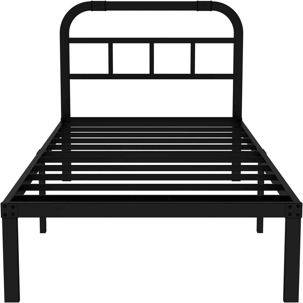 Black Metal Steel California King Bed Headboard Pack of 2 C1138