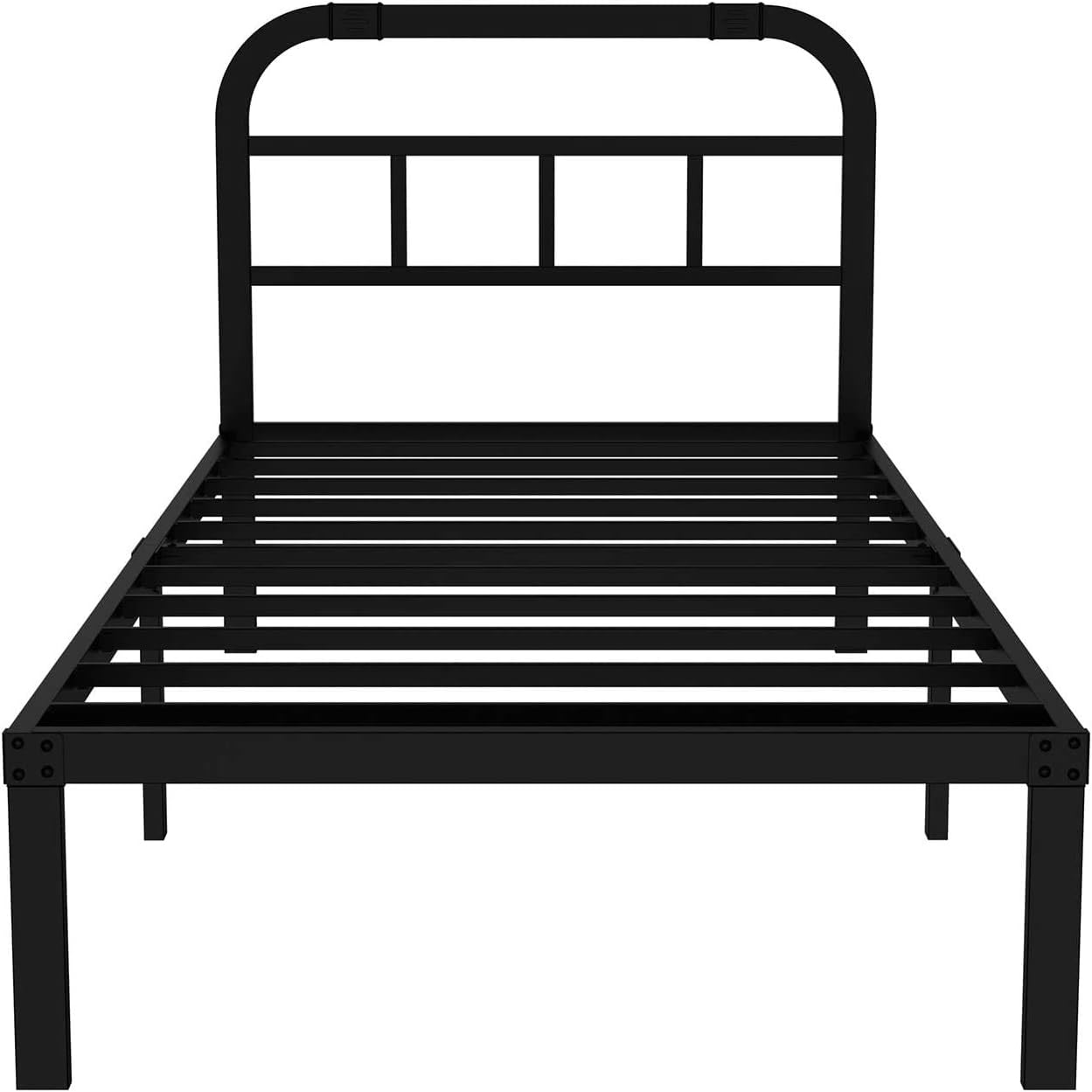Black Metal Steel California King Bed Headboard Pack of 2 C1138