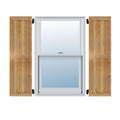 Rough Sawn Western Red Cedar Board-n-Batten Shutters (Per Pair) O8785