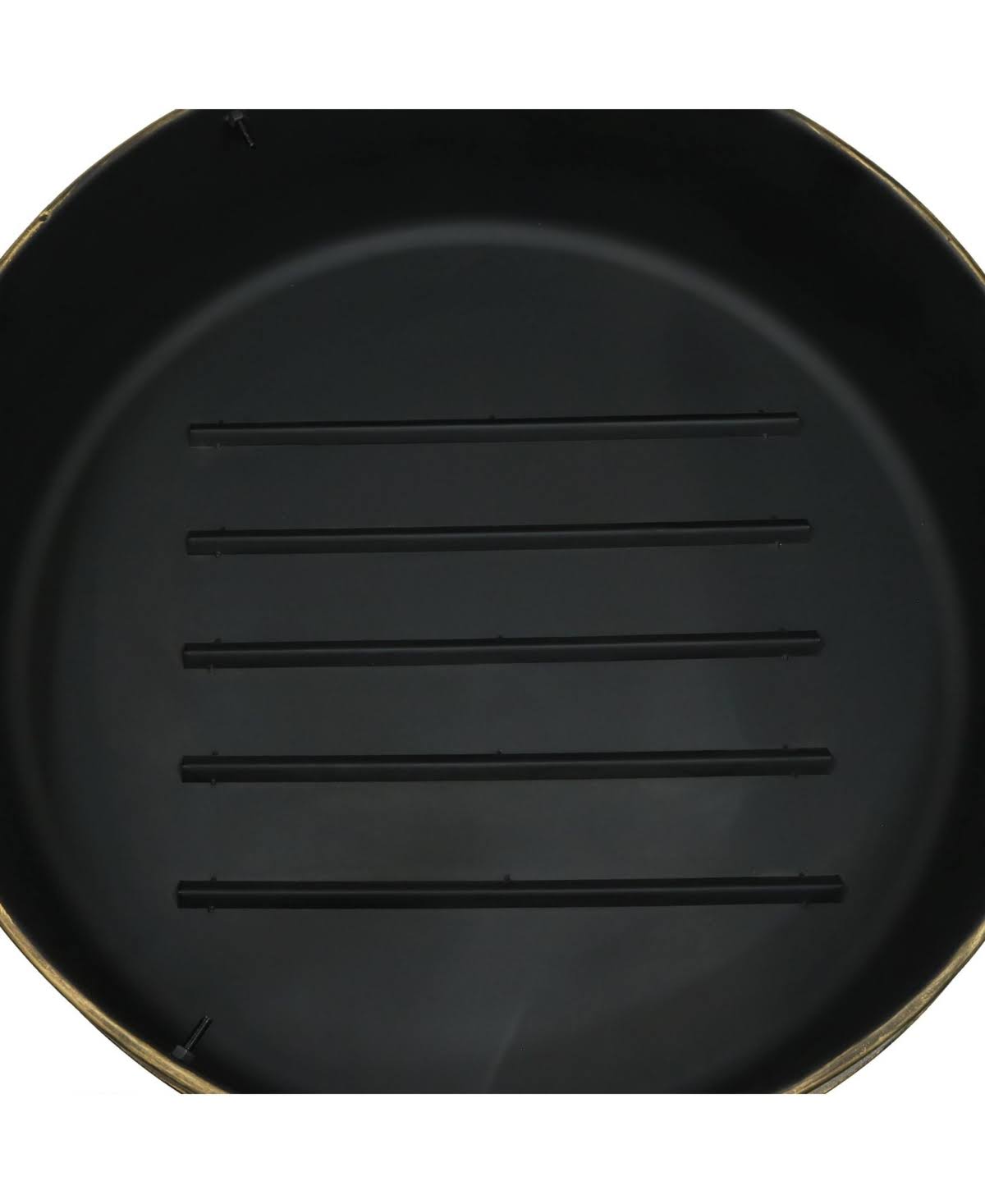 Steel Cauldron Fire Pit with Spark Screen, 34-Inch D73683