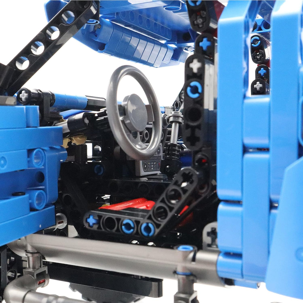 Blue Racing Car Off-Road Vehicle Building Blocks Kit Toy (1630PCS) W333