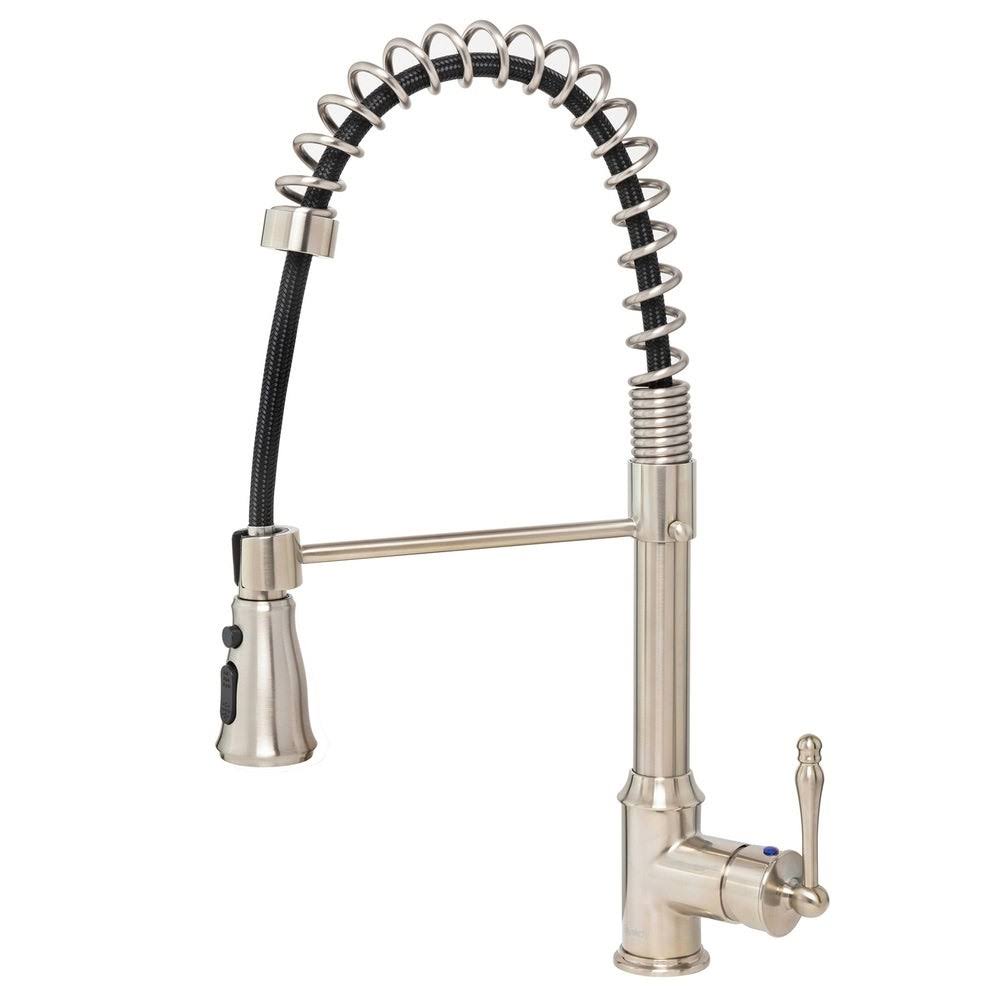 Brushed Nickel Pull Down Kitchen Faucet U260