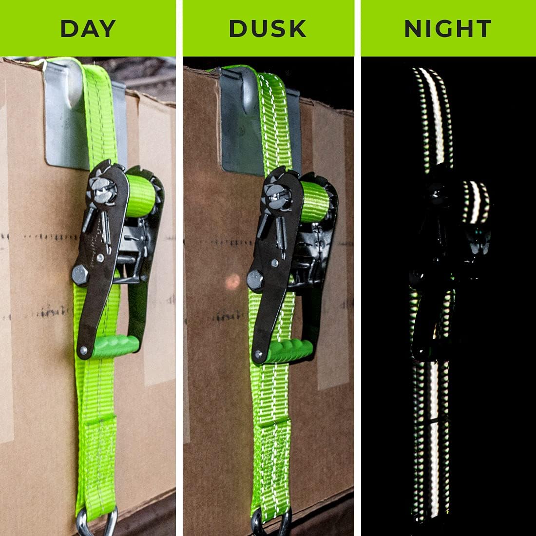 2 Inch x 15 Foot Ratchet Strap with Wire Hooks 4 Pack N4665