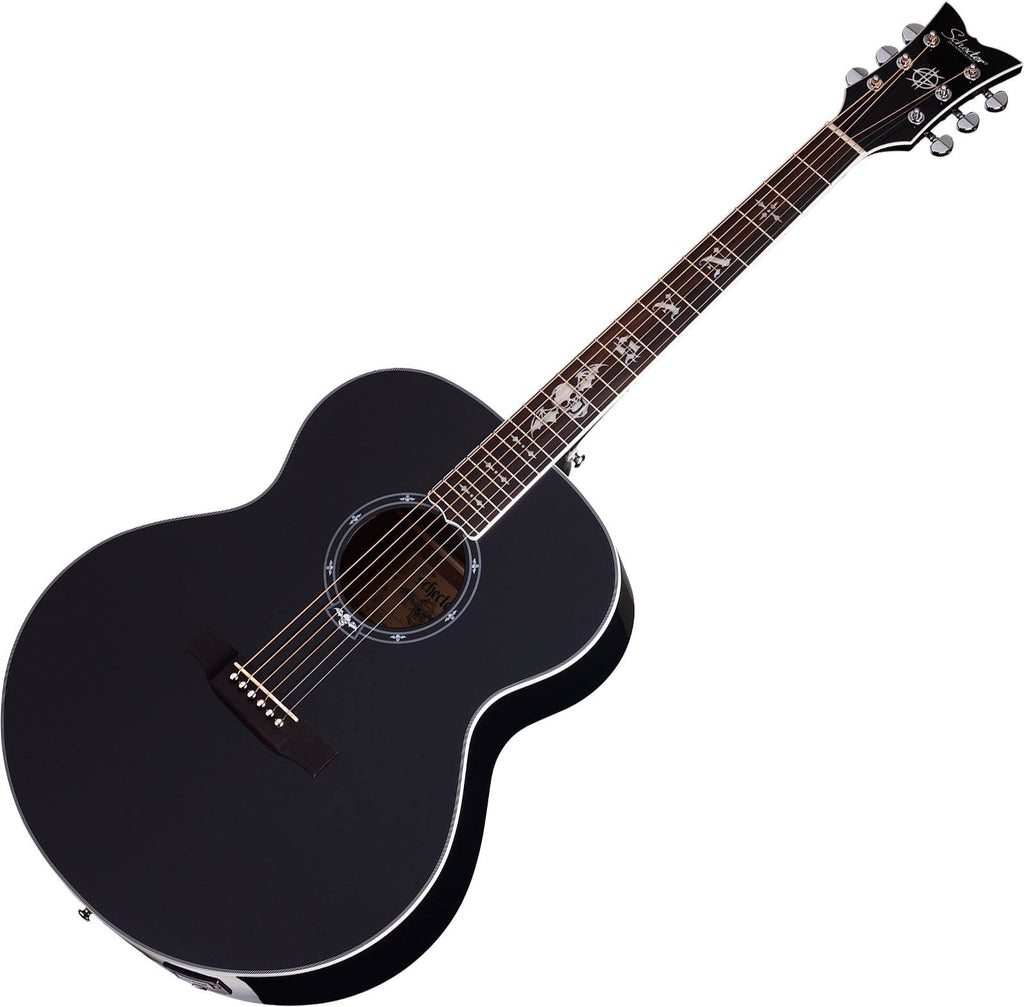 Gloss Black Acoustic Guitar D693