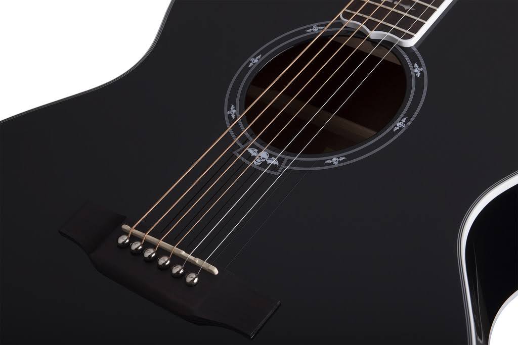 Gloss Black Acoustic Guitar D693