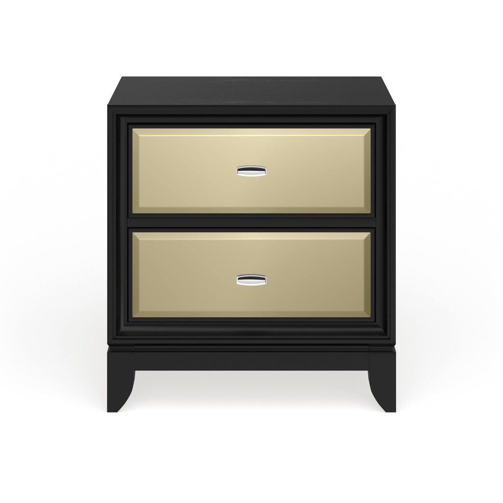 Silver-Tinted Nightstand D18761