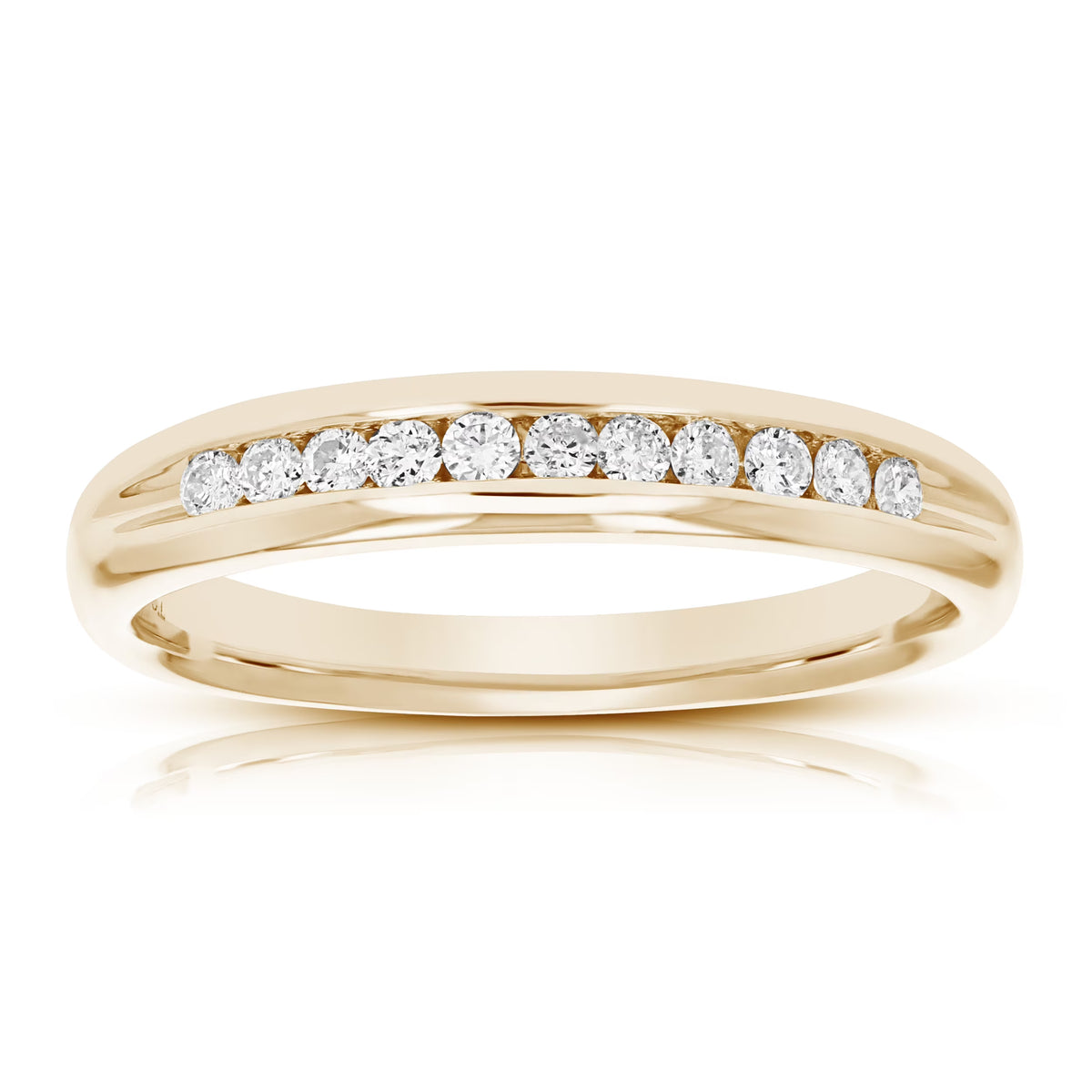 14K Yellow Gold Diamond Bridal Band Z24309