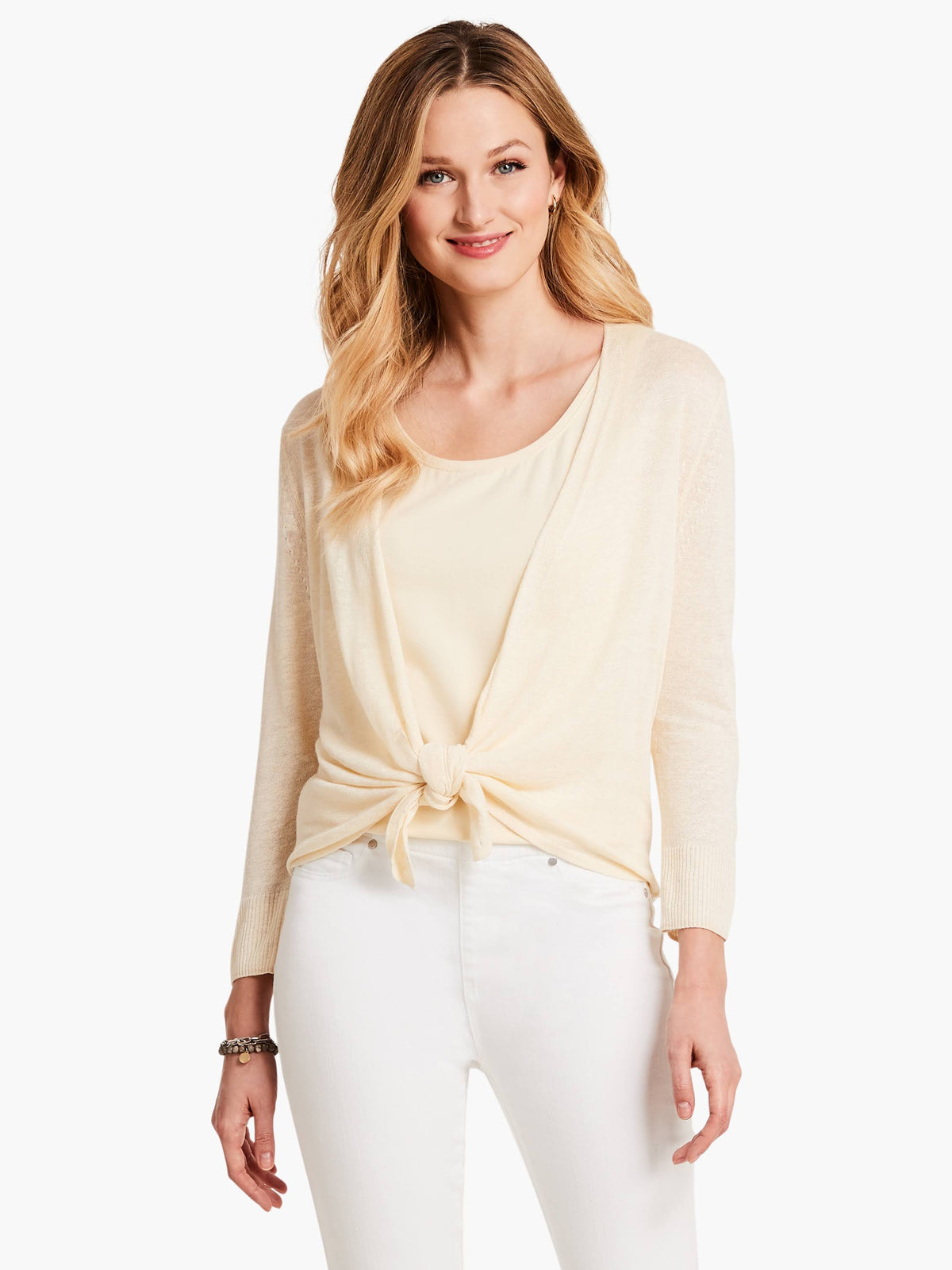 Linen-Blend Cardigan C8962