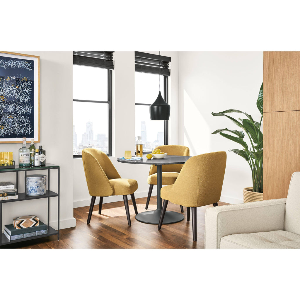 Modern Round Table with Stainless Steel Frame Base P297