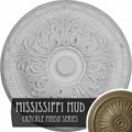 Hand-Painted Mississippi Mud Crackle Ceiling Medallion K17738