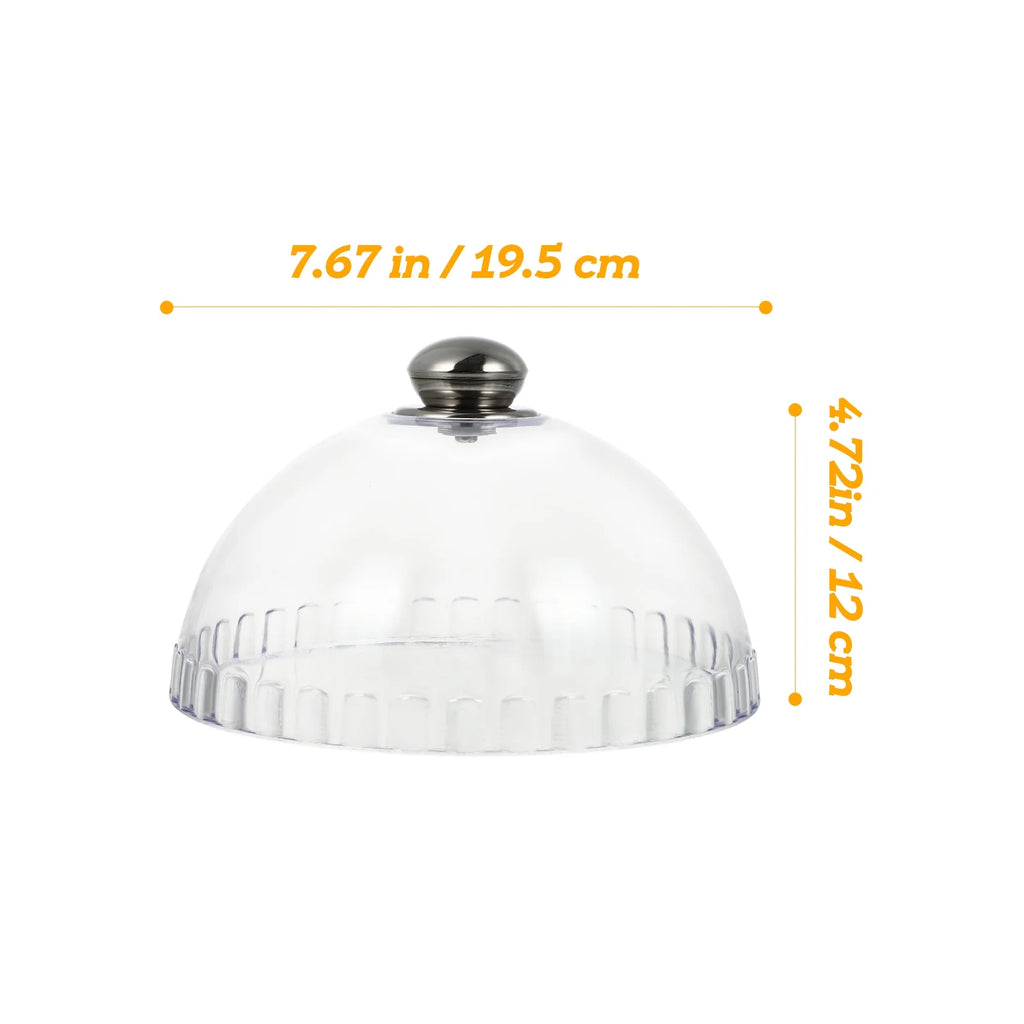 Transparent Dessert Cover Dome with Glass Stand Q885