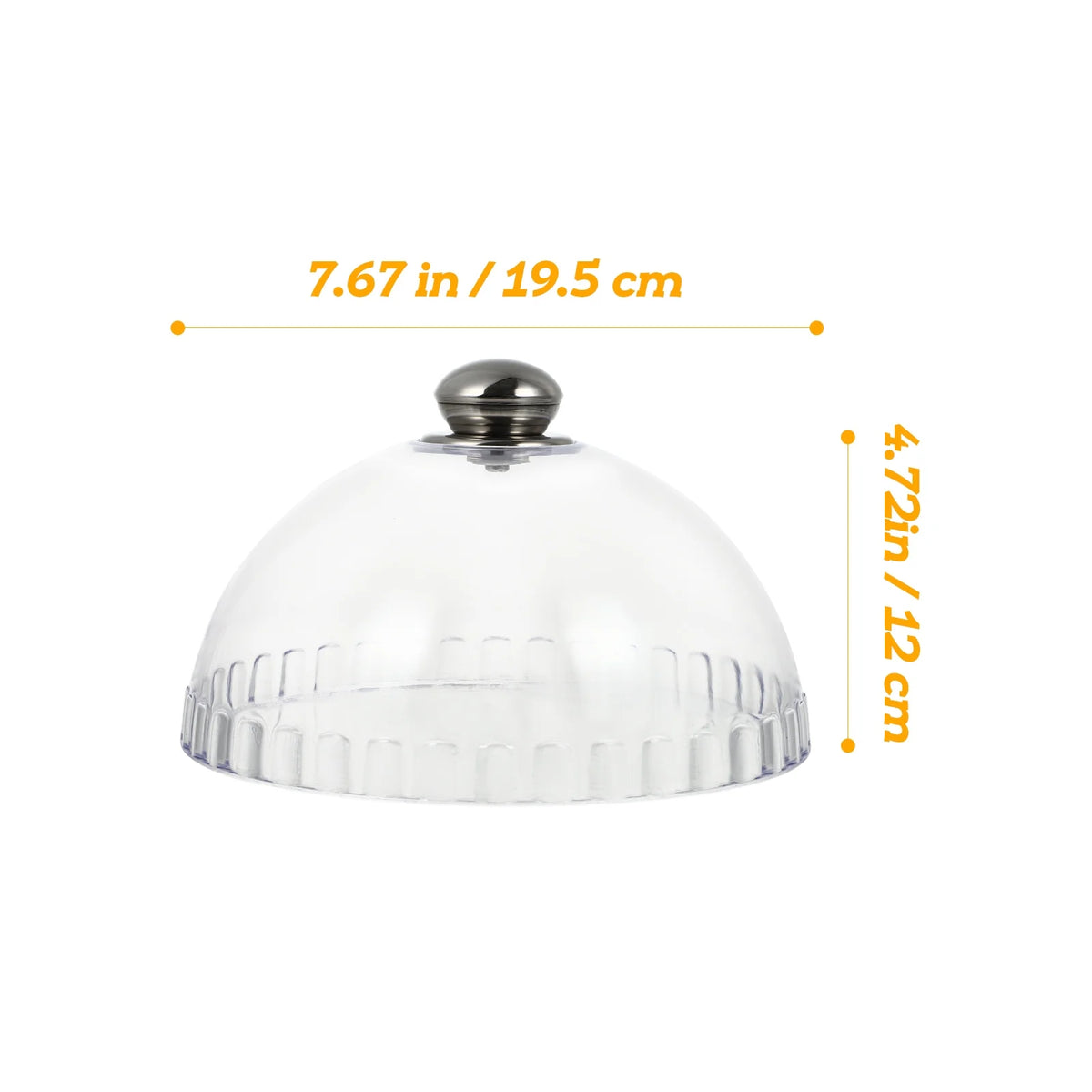 Transparent Dessert Cover Dome with Glass Stand Q885