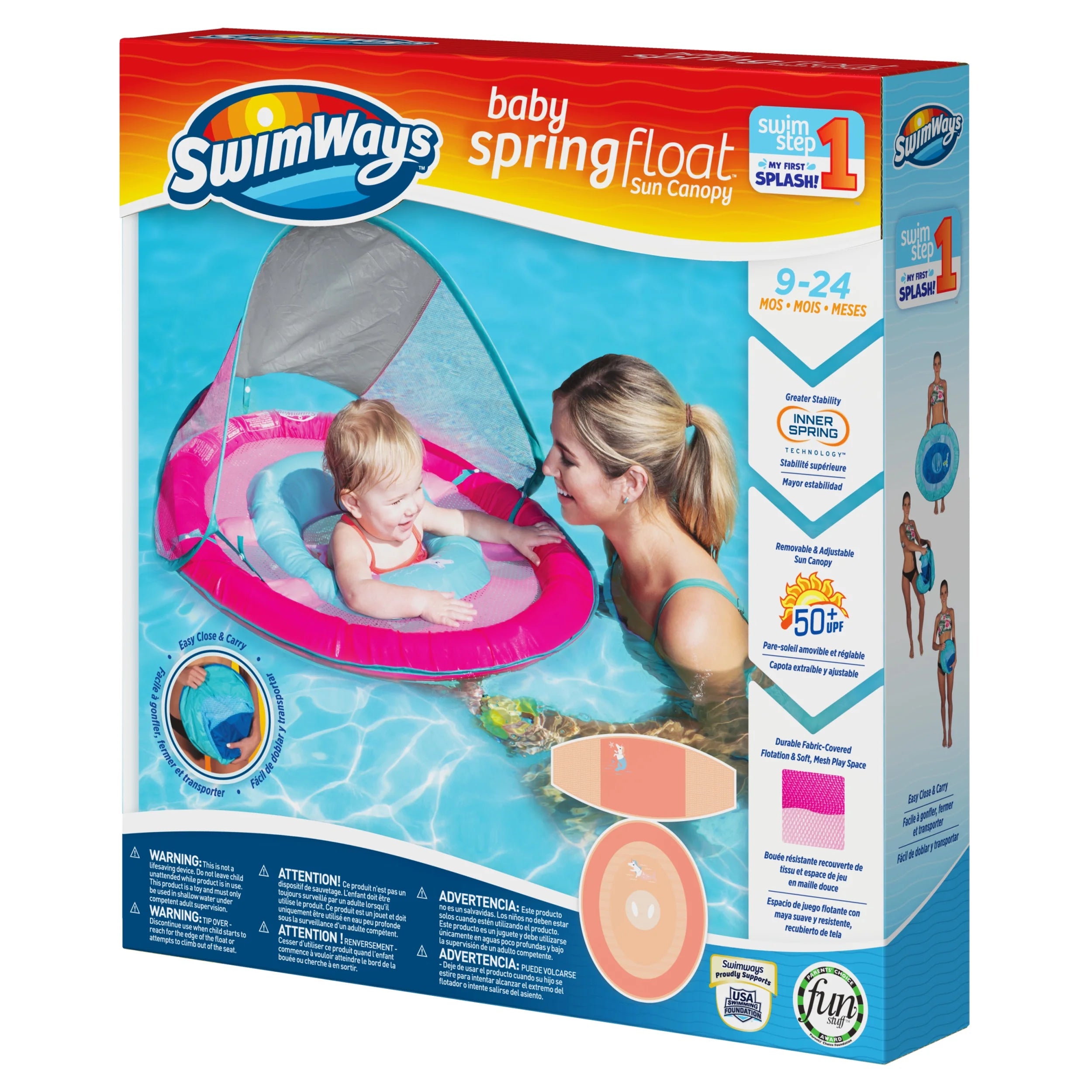 Pink Mermaid Unicorn Baby Spring Float W751604
