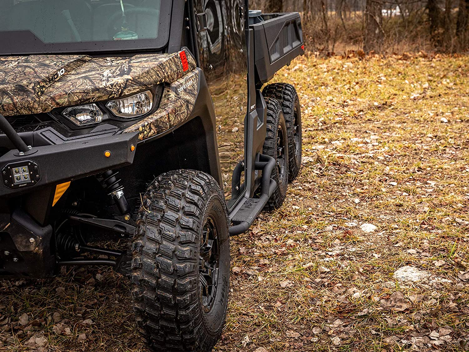 Black Nerf Bars with Steel Tubing A824