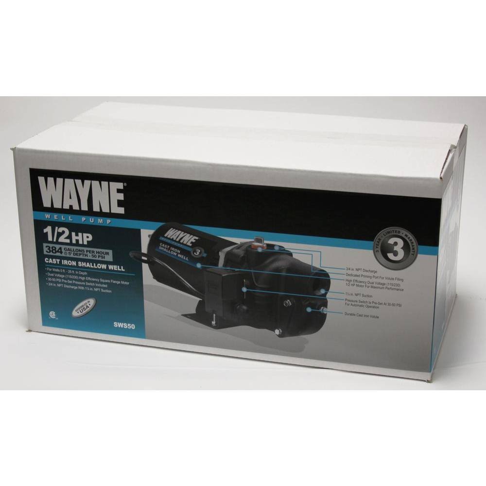 1/2 HP Cast Iron Shallow Well Jet Pump J87451