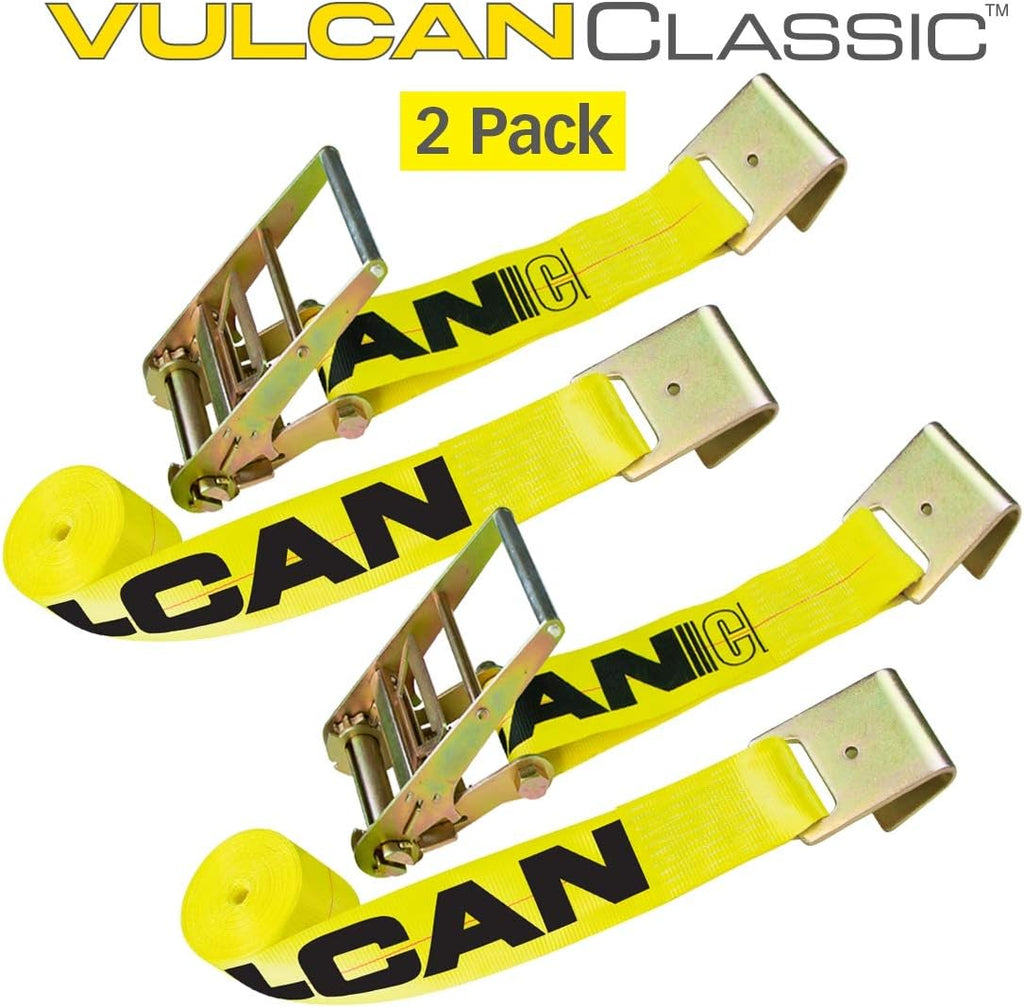4 Inch x 30 Foot 2 Pack Ratchet Strap with Flat Hooks B9439