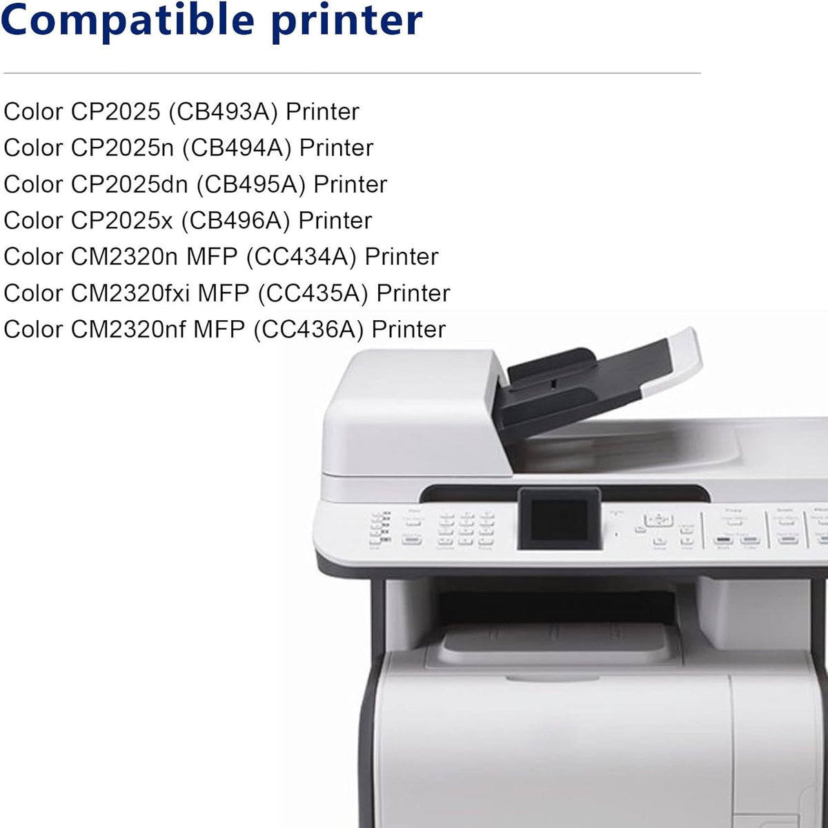 Black Toner Cartridge for HP Printer, 1 Pack E4840