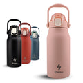44 oz Insulated Stainless Steel Water Bottle with Straw R4167