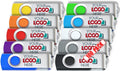 Custom Swivel USB Flash Drive 128MB 100 Pack J417