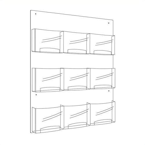 Clear Literature Display 9 Magazine S558