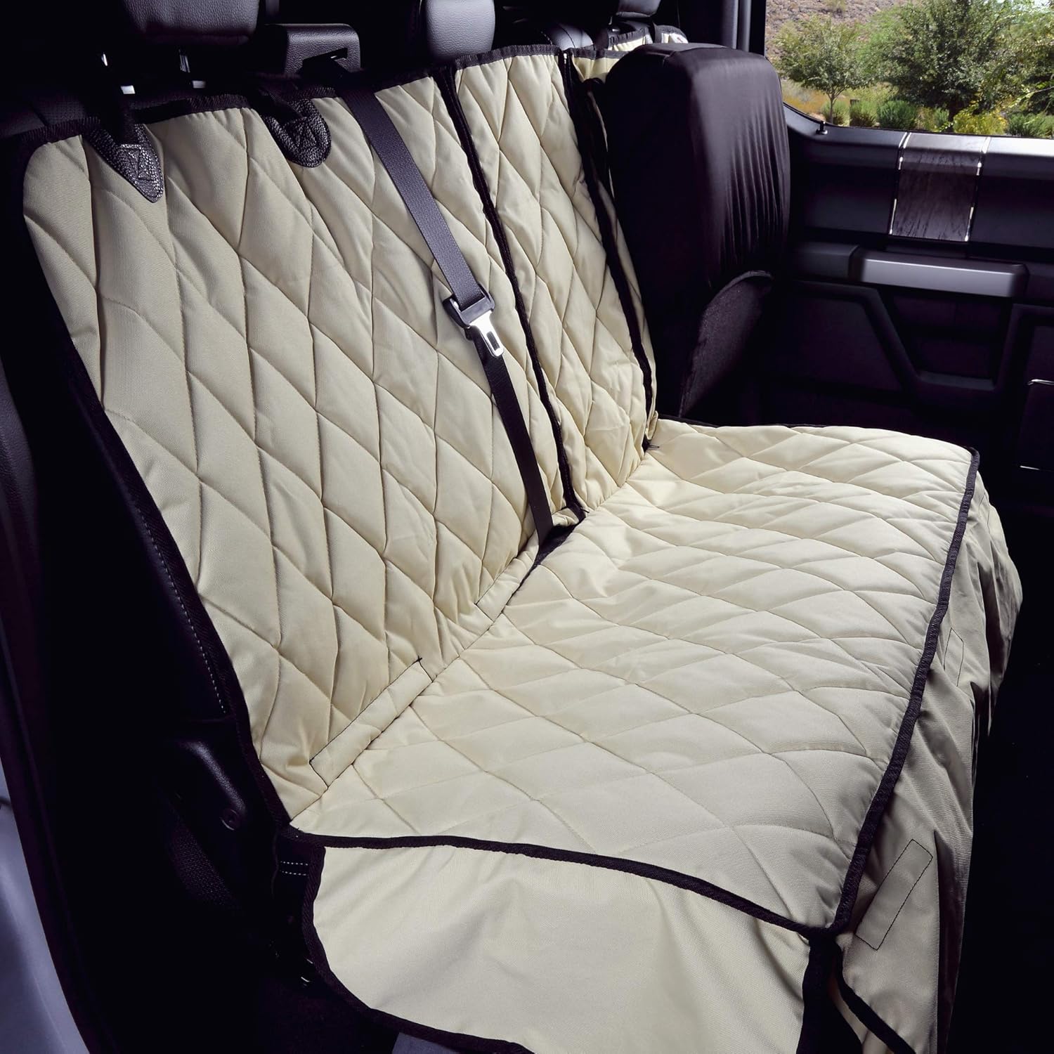 Camo Heavy Duty Waterproof Rear Bench Seat Cover with Hammock Z91641