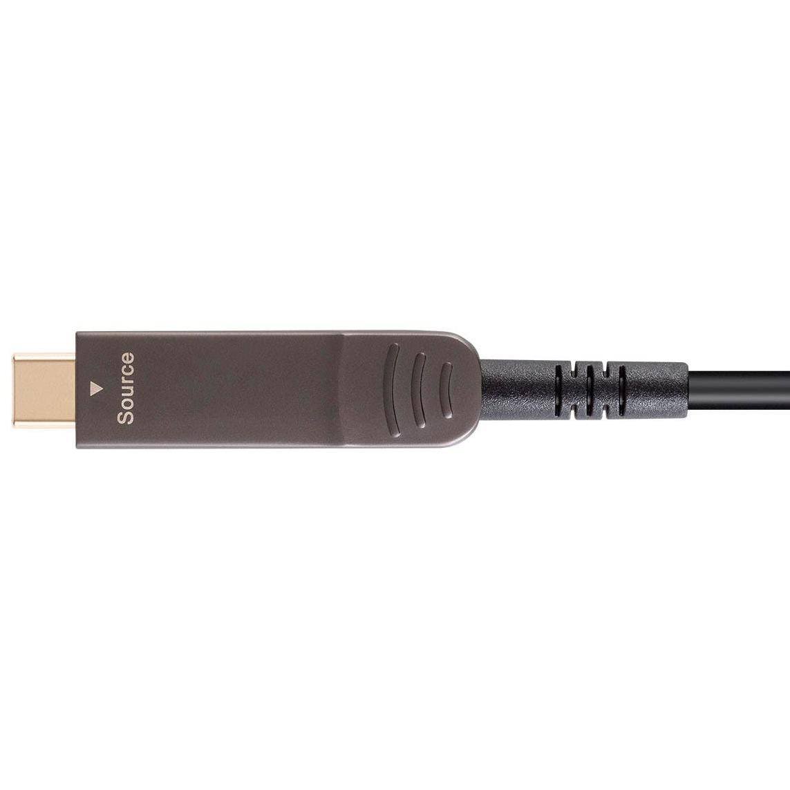 USB 3.1 Type-C to HDMI Video Cable, 30 Feet, Black, 4K@60Hz, Fiber Optic, AOC, Gold Plate N393