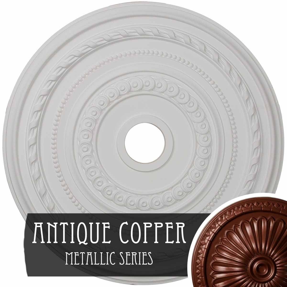 Pale Gold Hand-Painted Ceiling Medallion Q38684