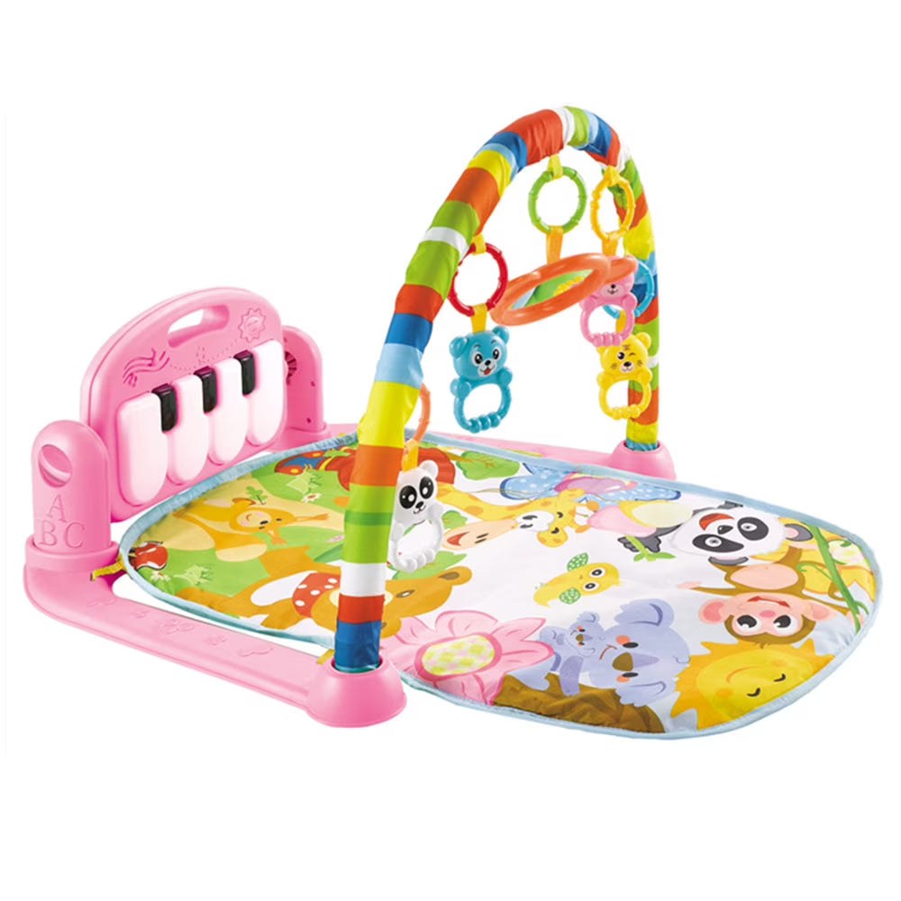 Playmat with Hanging Mirror Musical Activity Center Tummy Time Play Mat D548138