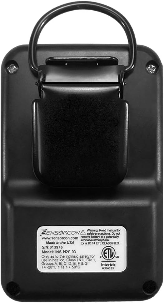 Hydrogen Sulfide Detector, Measures H2S 0-400 ppm, Waterproof F705