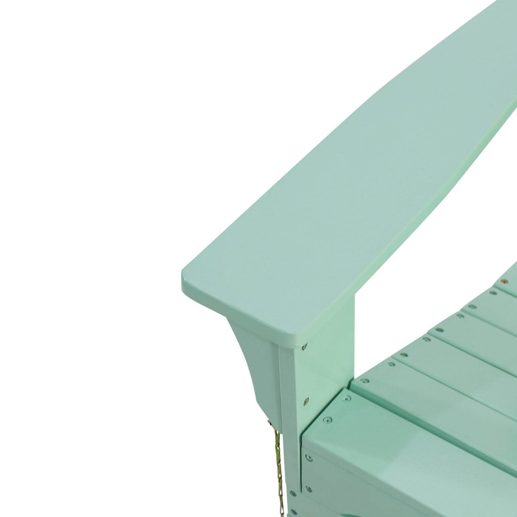 Light Mint Acacia Wood Foldable Adirondack Chair L532