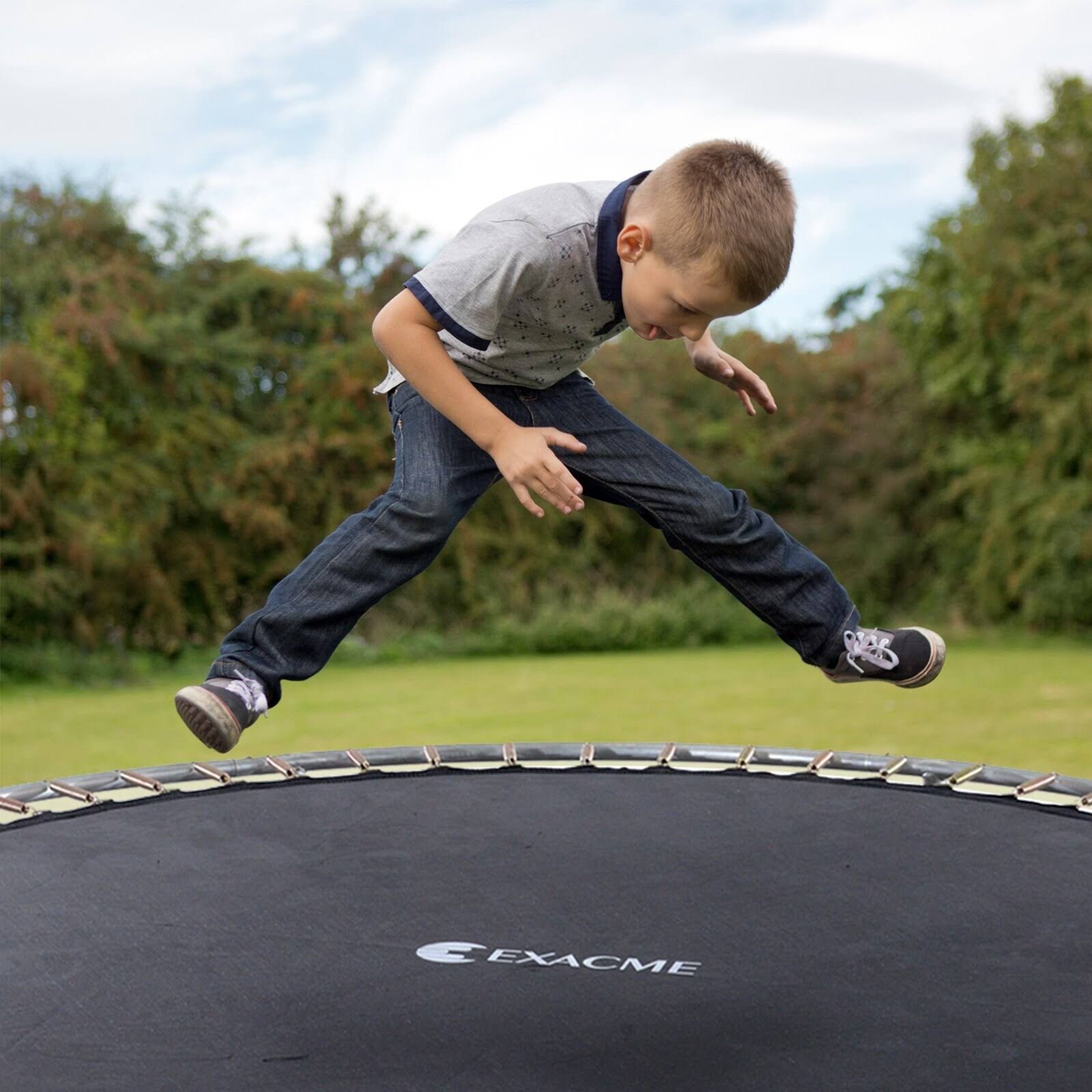 Net Ladder Basketball Hoop 8& Round Trampoline with Safety Enclosure K126118