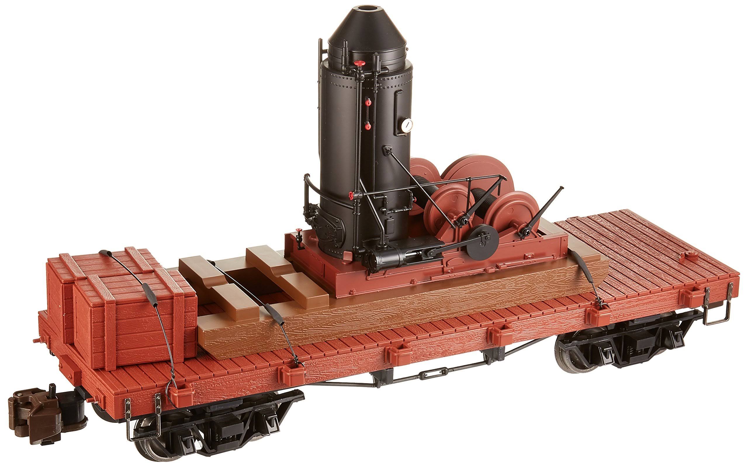 Log Skidder with Crates on 20ft Log Car X4305