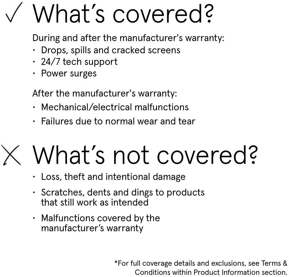 2 Year Portable Electronic Accident Protection Plan with Tech Support T1294