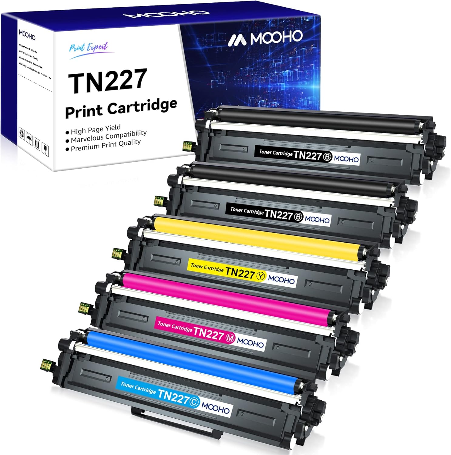Compatible Toner Cartridge Replacement for Brother Printers (5 Pack) D488