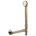 Polished Nickel Bathtub Waste and Overflow Drain I480