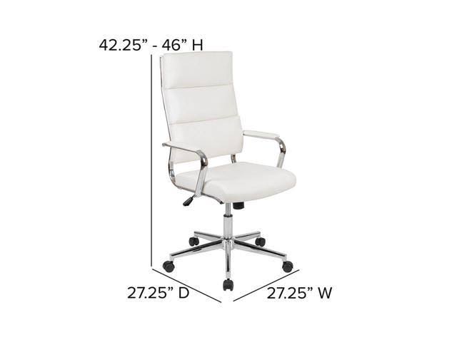 White High Back LeatherSoft Executive Swivel Office Chair G643315