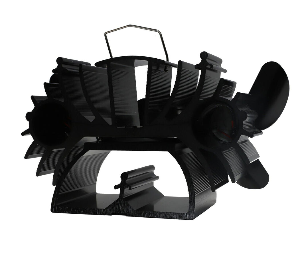 6 Blades Twin Motors Heat Powered Stove Fan O78523