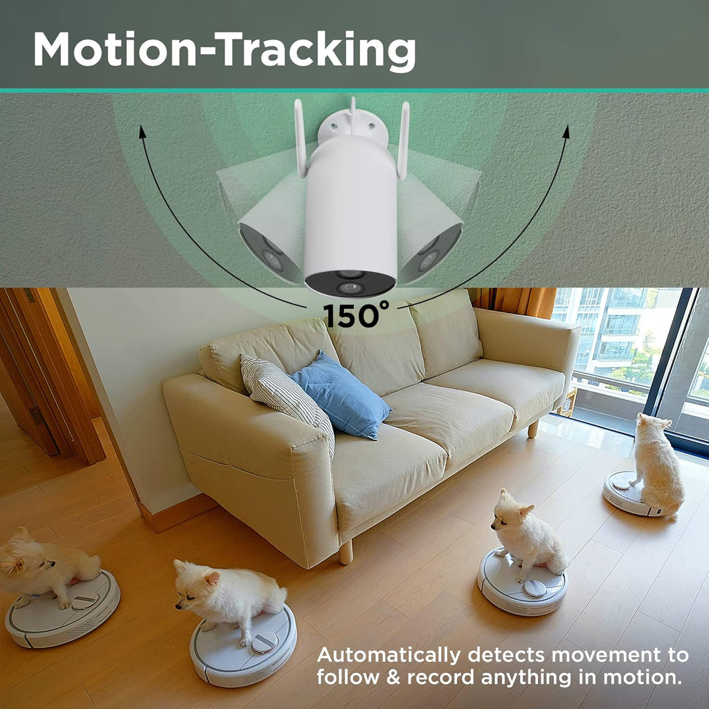 1080p HD IP65 Weatherproof Security Camera with 2-Way Audio and Night Vision P781524