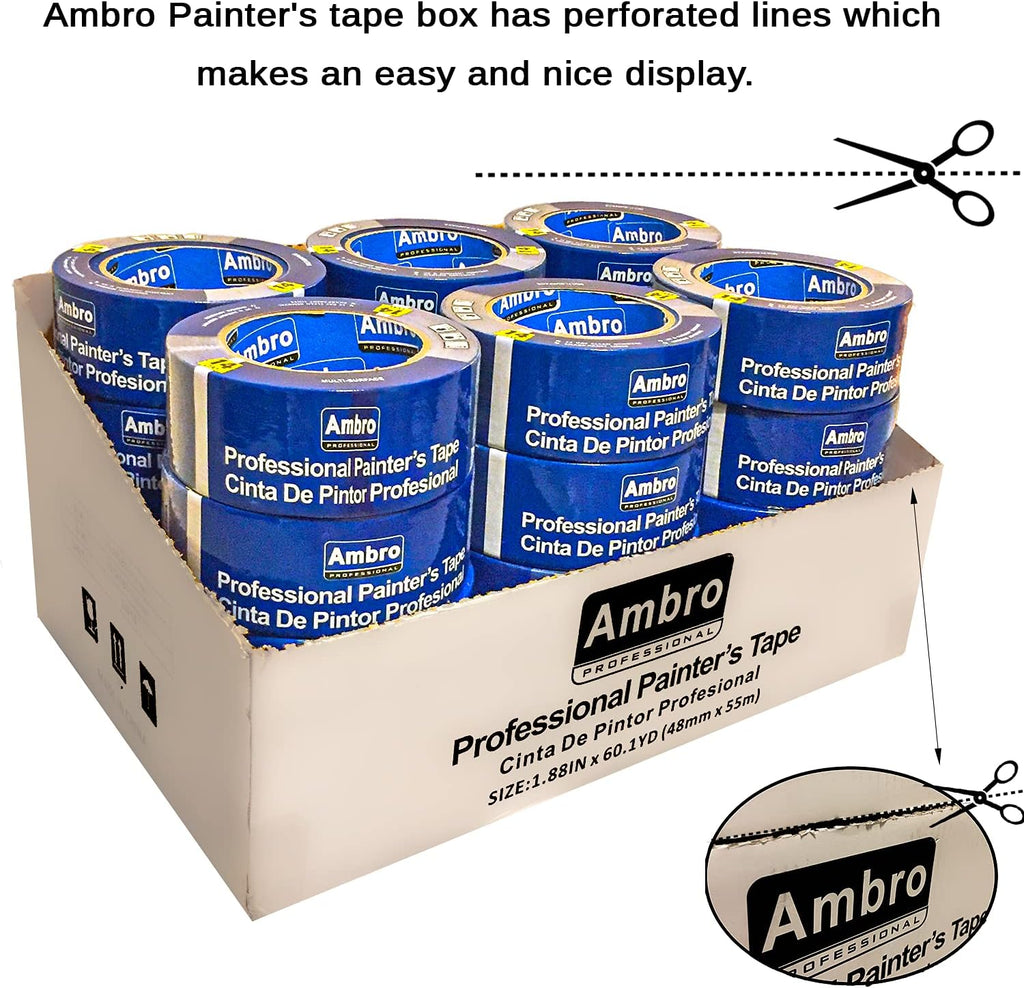 Blue Painters Tape Multi Surface, 24 Pack, 2 inches x 60 yds G816353