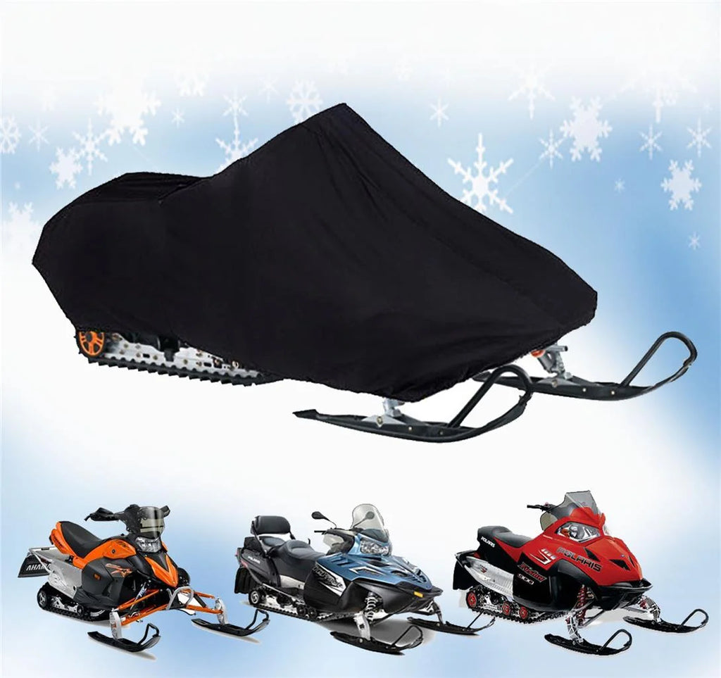 200 Denier Black Snowmobile Cover V1079