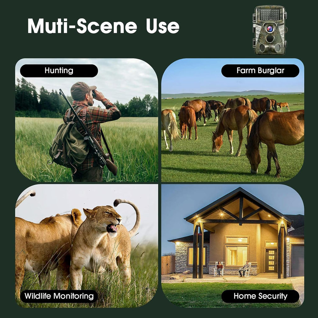 4K 32MP WiFi Trail Camera with Night Vision B885
