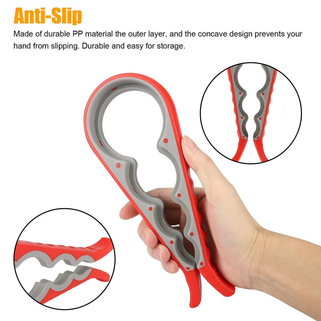 4 in 1 Bottle Jar Can Opener Twist Off Remover Tool Q715367