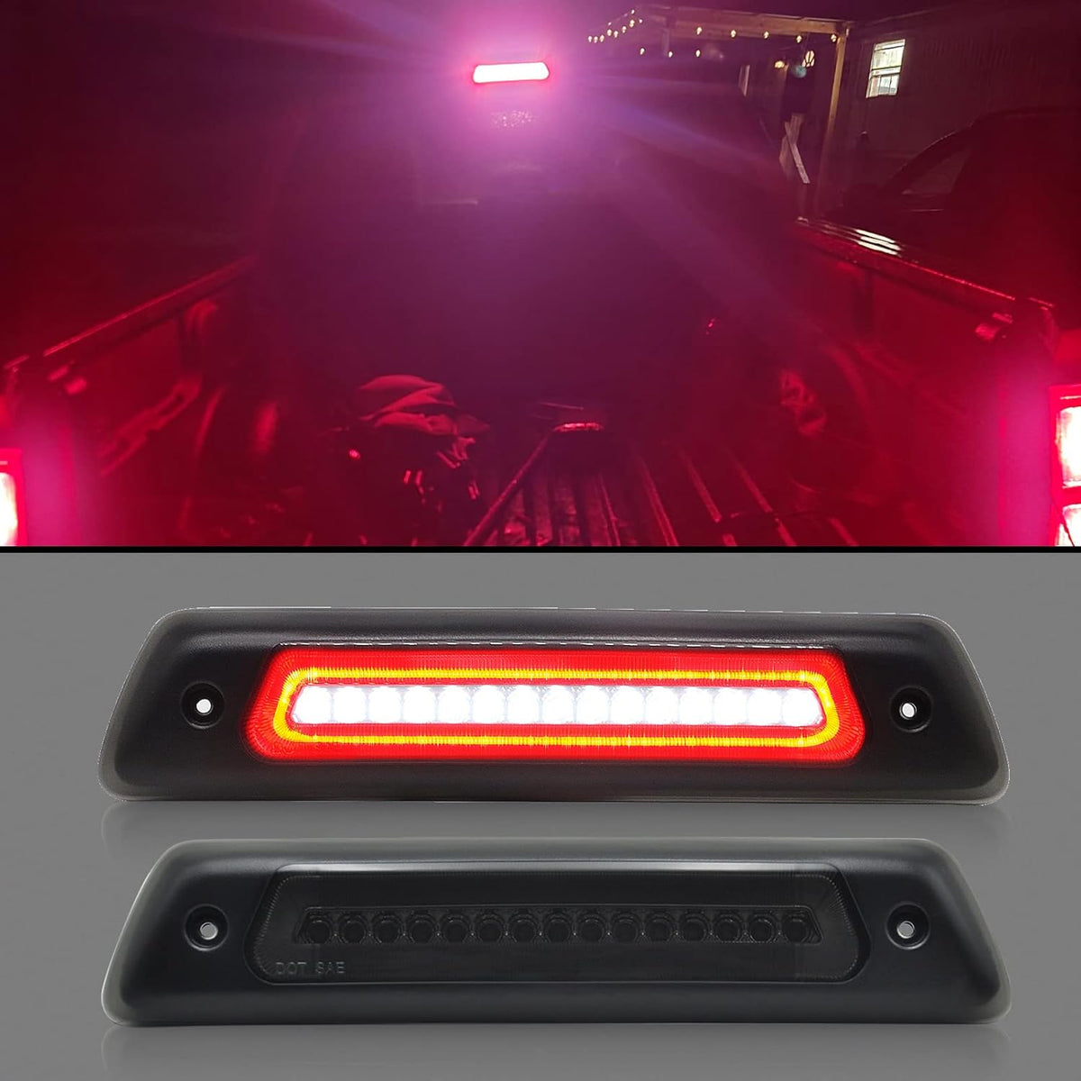 Smoked Lens LED Third Brake Light Pack of 2 B93101