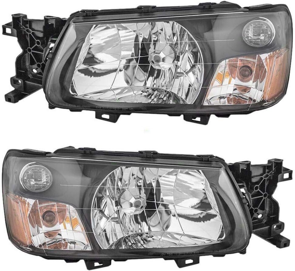Headlight Assembly for Subaru Forester 2003 2004 Pair Q216