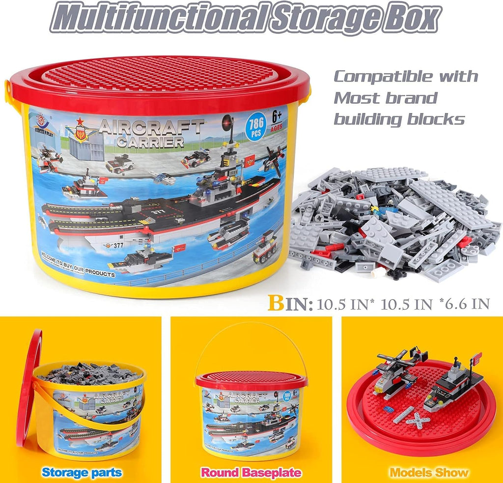 786 Pieces 8 in 1 Military Battleship Building Blocks Set Y419