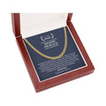 Gold Plated Stainless Steel Black Chunky Cuban Link Chain Necklace G9423